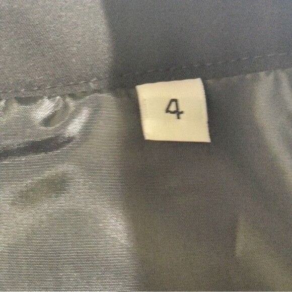 Skirt Black Straight Pencil with a Bow 4 - Picture 7 of 8